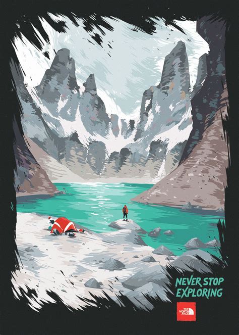 The North Face Never Stop Exploring On Behance Poster Wall Art Poster
