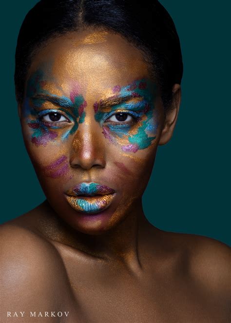 POWER OF COLOURS on Behance | Colours, Carnival face paint, Hair makeup