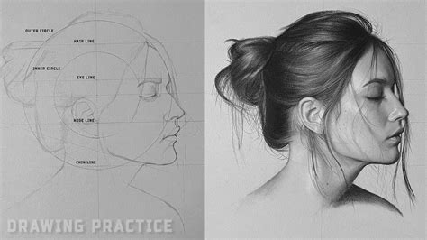 How To Draw A Realistic Face From The Side