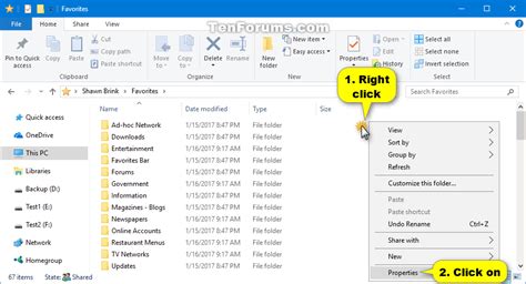 Move Location Of Favorites Folder In Windows Gambaran