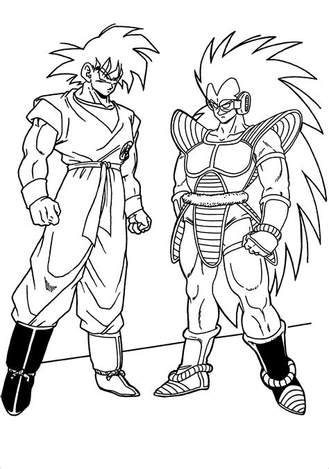 Goku And Vegeta Super Saiyan Coloring Pages
