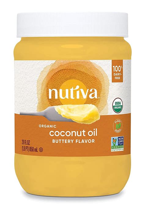 Buy Nutiva Organic Coconut Oil With Non Dairy Butter Flavor 29 Fl Oz