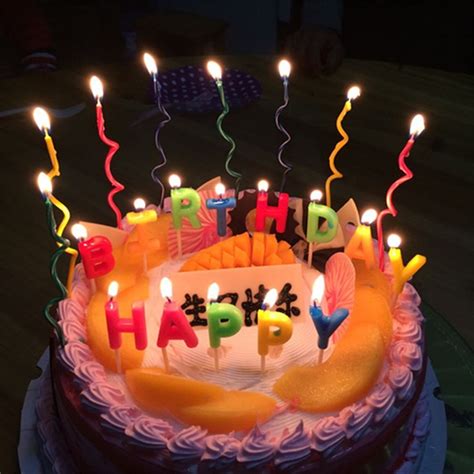Paciencia, tolerancia a la frustración. 13PCS Happy Birthday Candle Letters Cake Candles Birthday ...