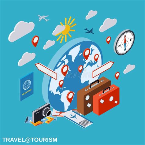 Travel Vacation Voyage Vector Concept Stock Vector Illustration Of
