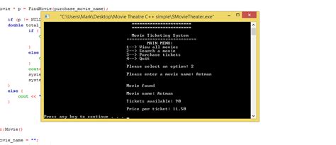 This is a program that simulates seat booking in a cinema for example. Movie Ticketing System using C++ with Source Code | Free ...