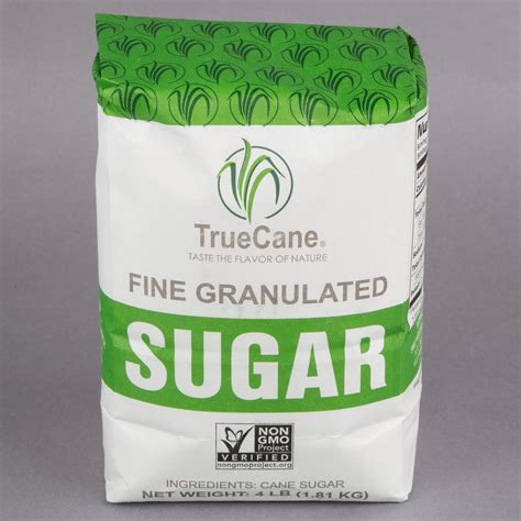 Granulated sugar is the gold standard of sweet taste to which all other sweeteners are compared for three reasons: 4 lb. Fine Granulated Sugar - 10/Case