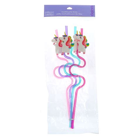 miss glitter the unicorn reusable straws 4 pack claire s us unicorn jewelry unicorn throw