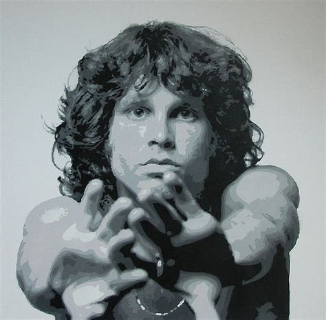 Jim Morrison Painting By Rotten Punk Pixels