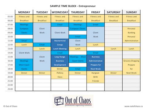 Based on the mayan 13 moon calendar, today july 25th is known as the 'day out of time'. Maximizing Productivity Using Time Blocking - Out of Chaos ...