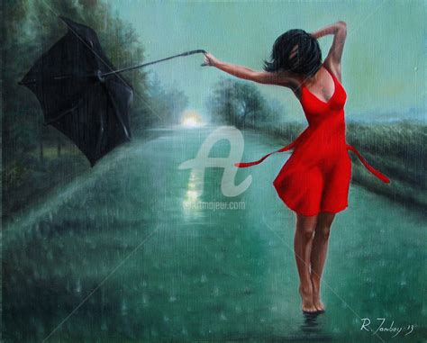 Dancing In The Rain Painting By Rauf Janibekov Artmajeur