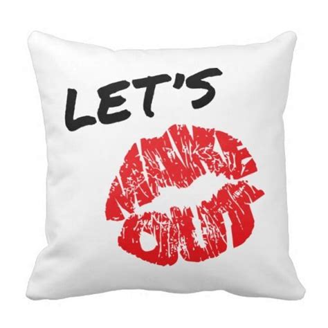 Lets Kiss Lets Make Out Throw Pillow Throw Pillows
