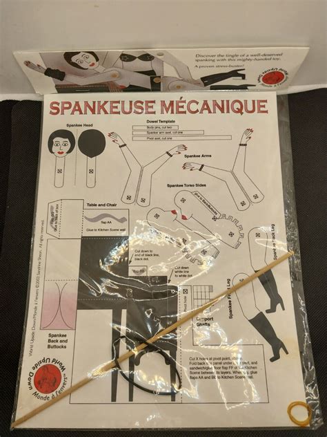 Rare Spankeuse Mecanique Automata Moving Bondage Spanking Art Animation