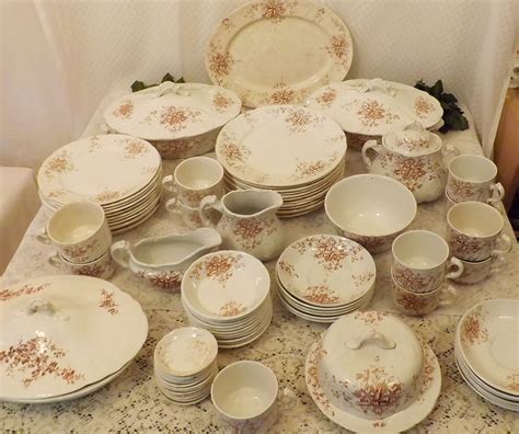 1900s Antique China Set English Ironstone 84 Pc Premier Etsy Dinnerware Dinnerware Set