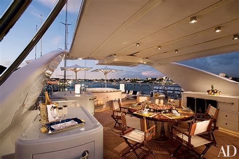 Fourteen Of The Most Luxurious Yacht Decks Photos Architectural Digest