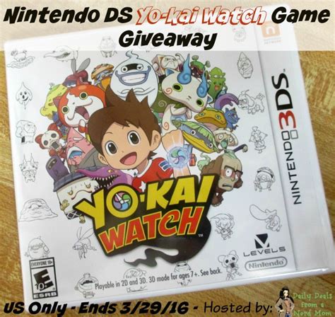 Nintendo Ds Yo Kai Watch Game Giveaway