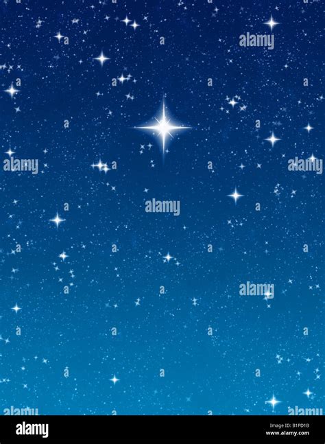 Big Bright Star In The Night Sky Waiting For A Wish Stock Photo Alamy