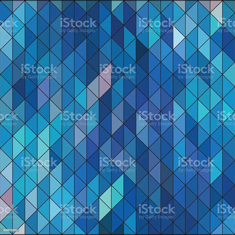 Geometric Elegant Blue Geometry Sapphire Diamond Triangles Pattern Ice