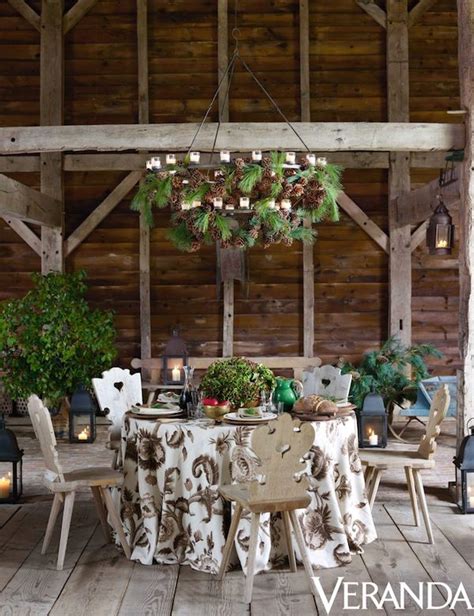 Rustic Chic New Years Lunch With Aerin Lauder Quintessence Rustic