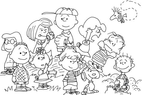 Gambar Free Charlie Brown Snoopy Peanuts Coloring Pages Printable Page Gang Di Rebanas Rebanas