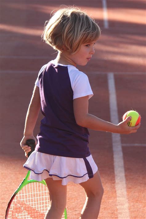 Tennis Top Girl Raglan Sleeve Ruffle Pleated Tennis Skirt Outfit Tennis
