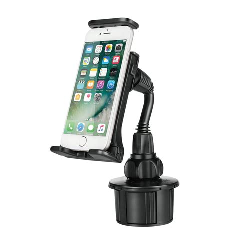 cup holder phone mount universal car cup smartphone cradle clamp w flexible neck for apple
