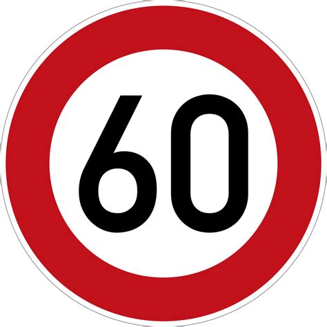 60er 60 geburtstag schild zum ausdrucken : File:Zeichen 274-60 - Zulässige Höchstgeschwindigkeit ...