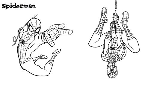Spiderman Coloring Pages Cute