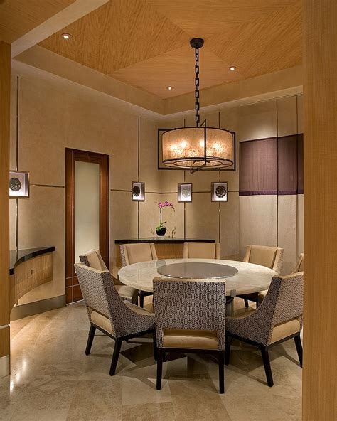 The easiest way to style a dining table is with a vase of fresh flowers! Serene and Practical: 40 Asian-Style Dining Rooms
