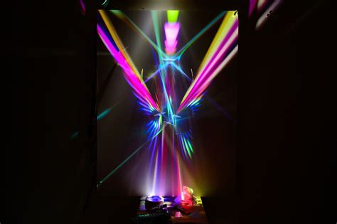 Projected Infinitydichroic Glass Sculpture By Sean Augustine March