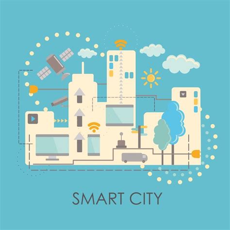 Free Vector Smart City