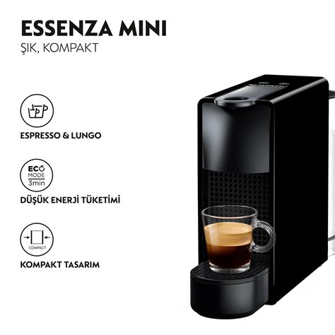 Nespresso Essenza Mini C 30 Kahve Makinesi Black Cookplus