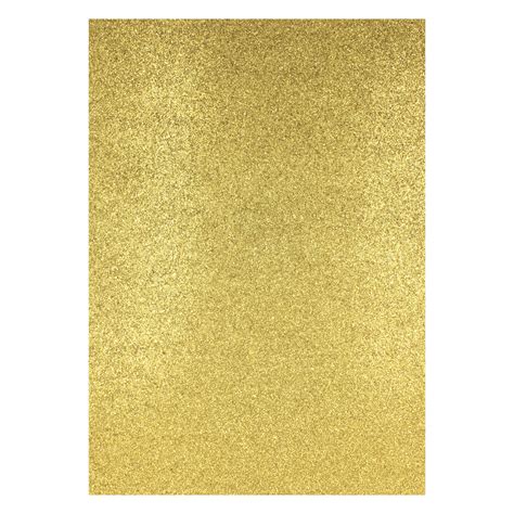 Sullivans A4 Glitter Card Gold Sullivans International