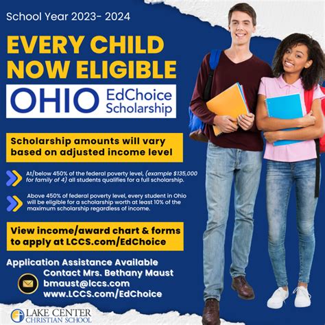 Ohio Edchoice Scholarship Lake Center Christian School
