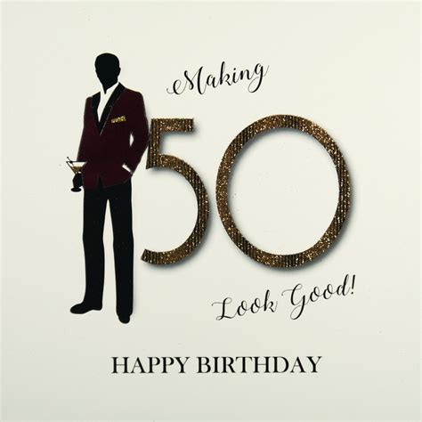 Man 50th Birthday Card Happy 50th Birthday Card For A Man 50th