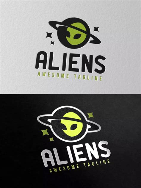 Aliens Logo Template Ai Eps Psd Logo Templates Alien Logo Logos