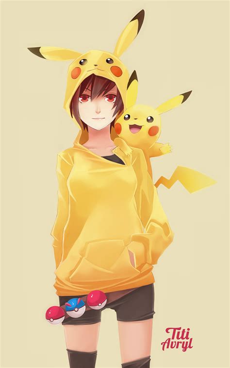 Pikachu Anime Girl Wallpapers Wallpaper Cave