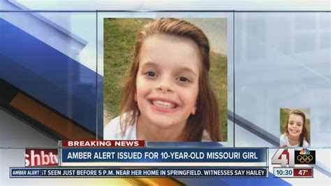 Amber Alert Issued For Springfield Mo 10 Year Old Youtube