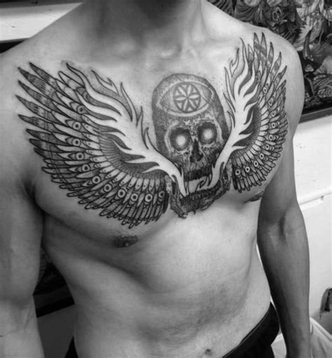 Top 39 Wing Chest Tattoo Ideas 2021 Inspiration Guide Cool Chest
