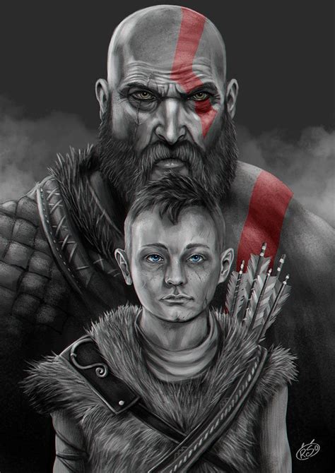 Kratos And Son By Albertoorso God Of War Kratos God Of War God Of