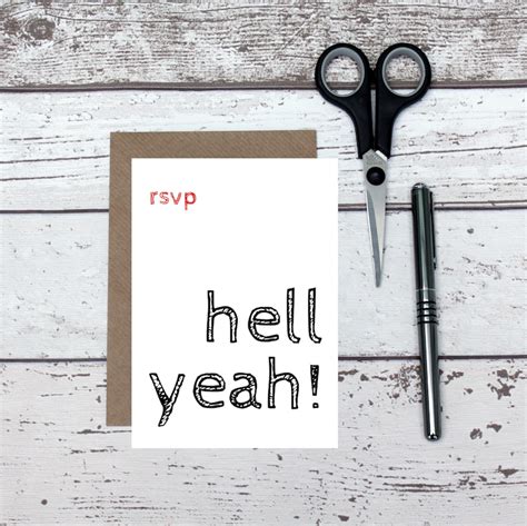 Funny Reply Card Funny Rsvp Card Wedding Acceptance Card Etsy