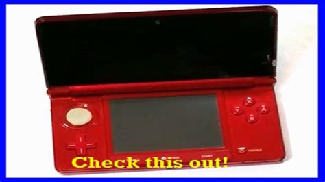 This Nintendo 3ds Flame Red Hand Held Console Has Lots And Lots Of New