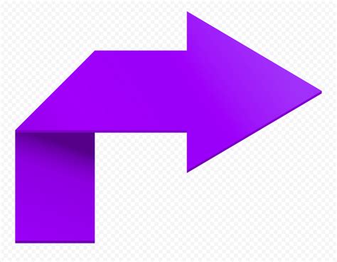 Hd Purple Turn Right Arrow Sign Icon Symbol Png Citypng