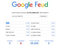 For people who didn't know, you can view page source for a non locked mode google form and scroll down towards the bottom to find the answers. Google Feud HOW DOES GOOGLE AUTOCOMPLETE THIS QUERY? Can ...