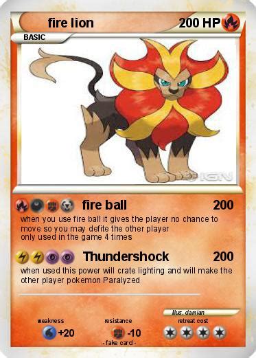 Pokémon Fire Lion 24 24 Fire Ball My Pokemon Card