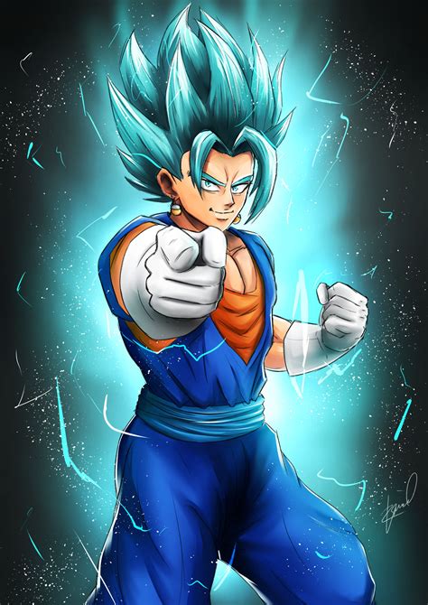 Super Saiyan Blue Vegito By Xaafir On Deviantart