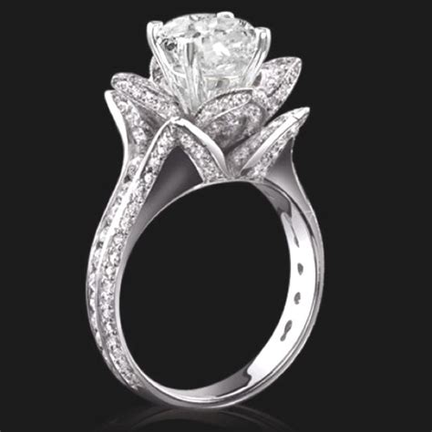 Pin By Jane Jurado On Wedding Dreams Flower Shaped Engagement Ring