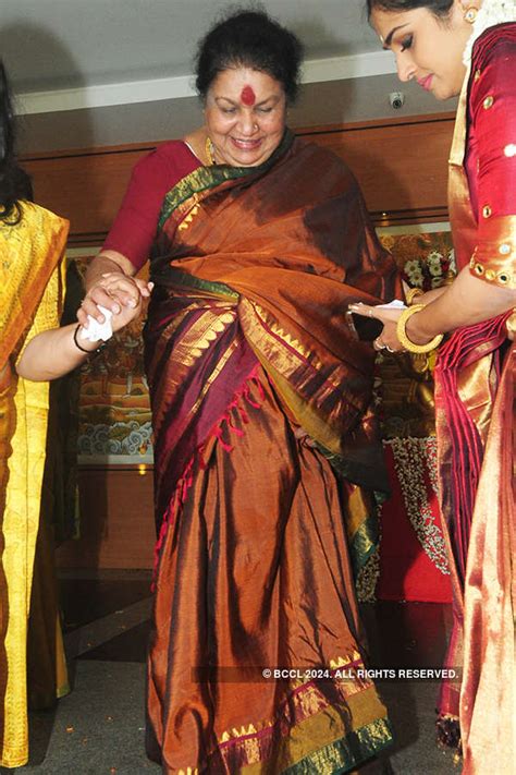 Actress Kaviyoor Ponnamma At The Wedding Ceremony Of Actor Anu Mohan