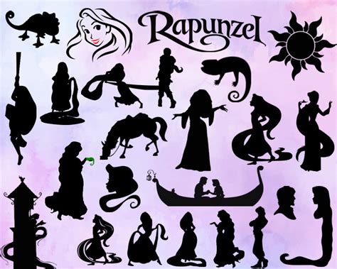 Rapunzel Svg Tangled Svg Vector Cut File Disney Princess Svg Etsy Hot