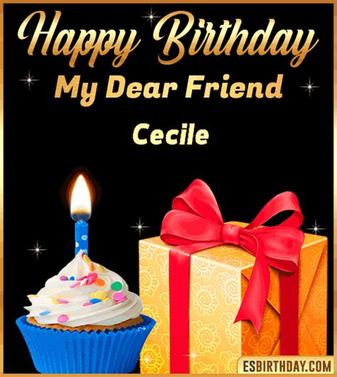 Happy Birthday Cecile  🎂 Images Animated Wishes【28 S】