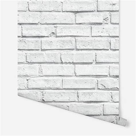 Arthouse White Brick Wallpaper Realistic Brick Effect Rustic White